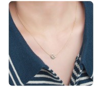 Silver Initial Letter Necklace G SPE-5547